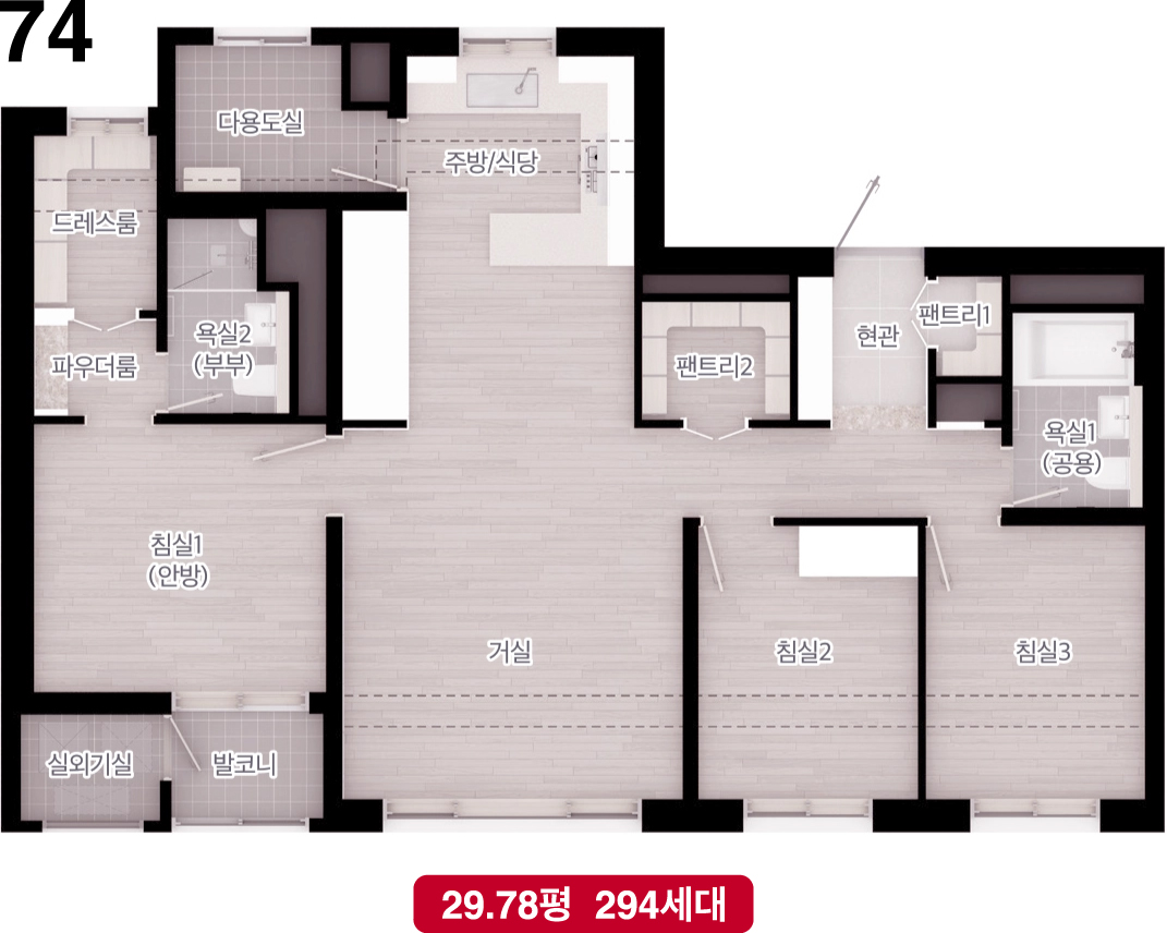 unit74 평면도