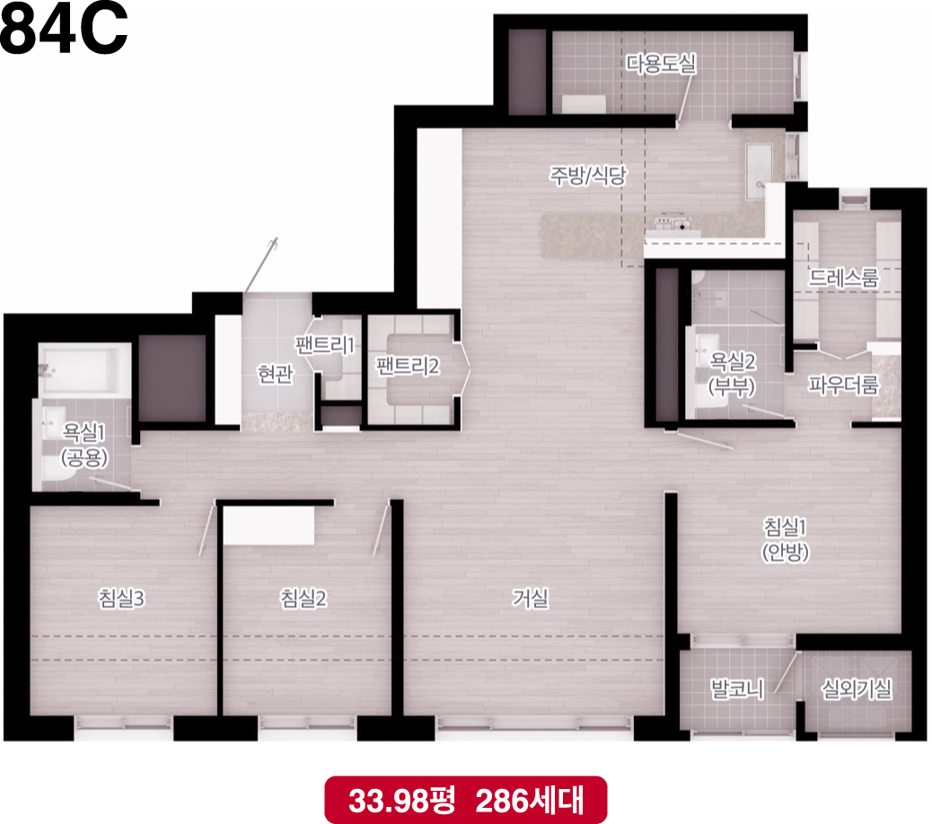 unit84C 평면도